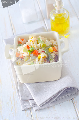 Image of rice with vegetable