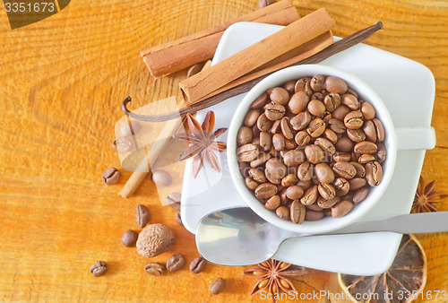Image of coffee and aroma spice