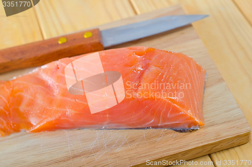 Image of raw salmon