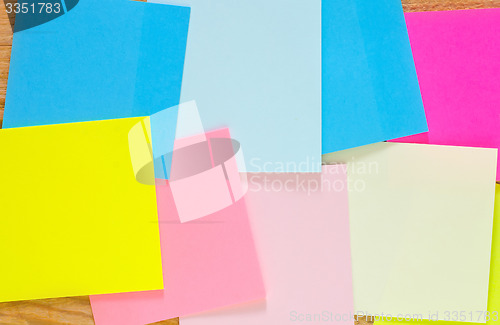 Image of color sheets for note