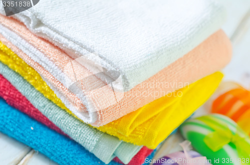 Image of color towels