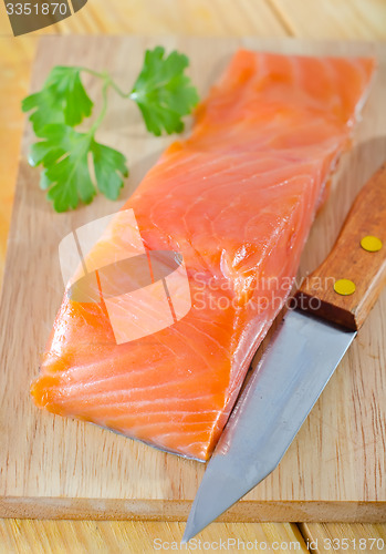 Image of raw salmon