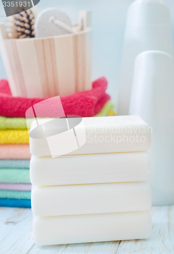 Image of soap and towels