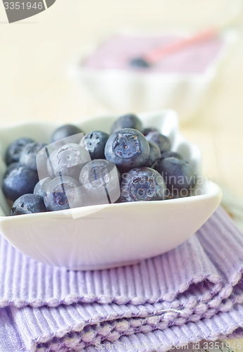 Image of blueberry and yogurt