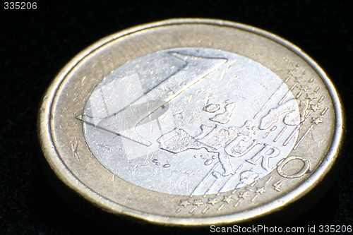 Image of coin on black background