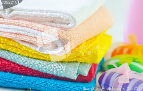 Image of color towels