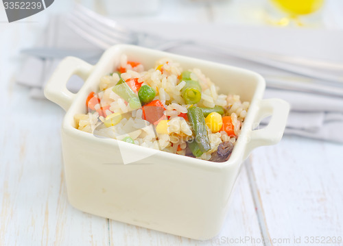 Image of rice with vegetable