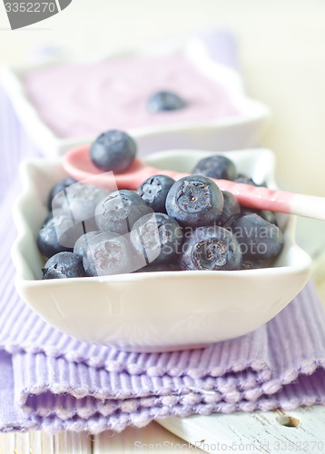 Image of blueberry and yogurt