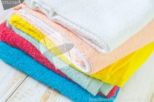 Image of color towels