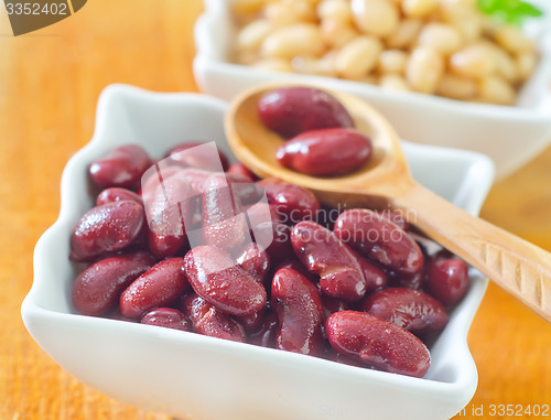 Image of red and white beans