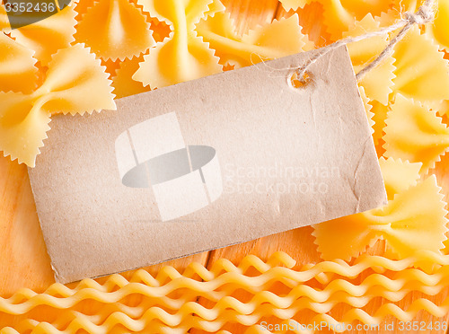 Image of pasta and blank