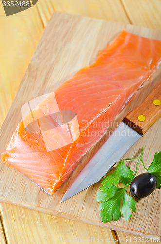 Image of raw salmon