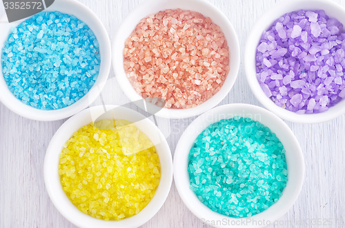 Image of color sea salt