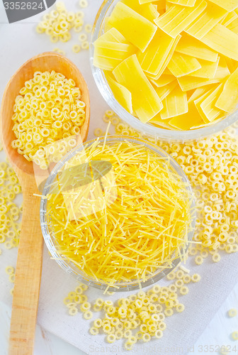 Image of raw pasta