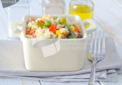 Image of rice with vegetable