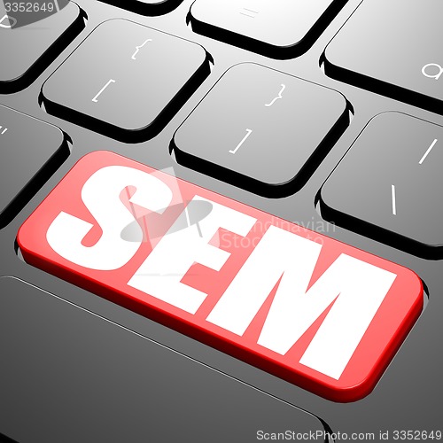 Image of Keyboard with SEM text