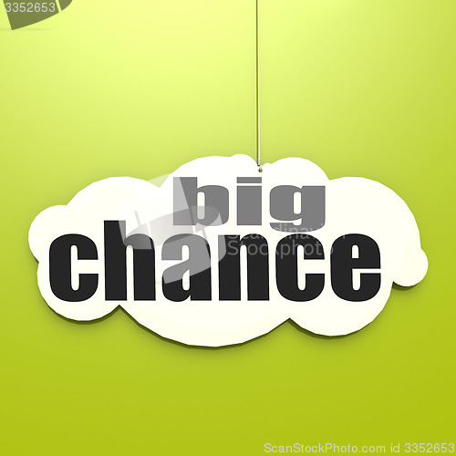 Image of White cloud with big chance