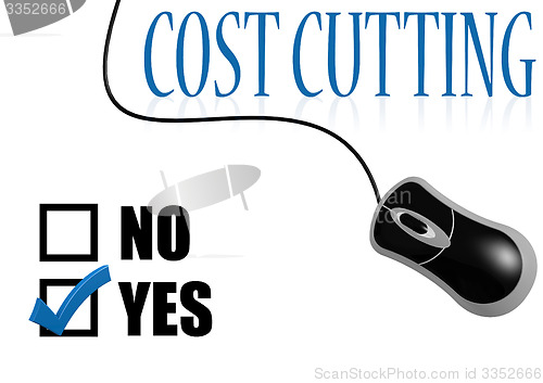 Image of Cost cutting check mark