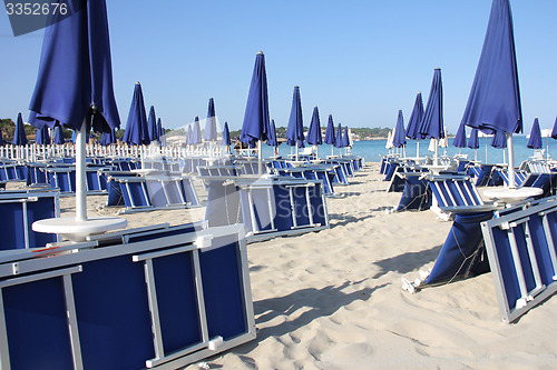 Image of Blue umbrellas