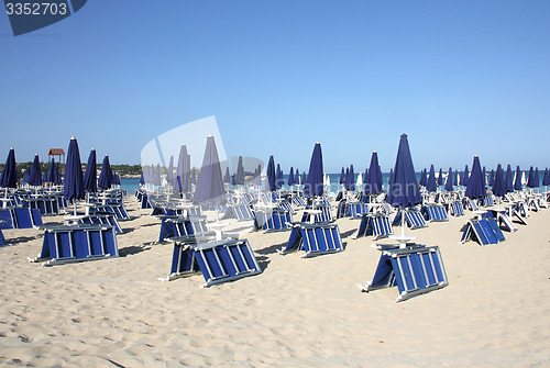 Image of Blue umbrellas