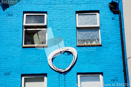Image of exterior old architecture in england london europe wall and hist