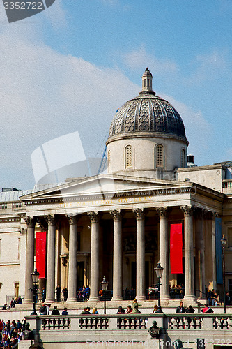 Image of old architecture in england london europe wall and history