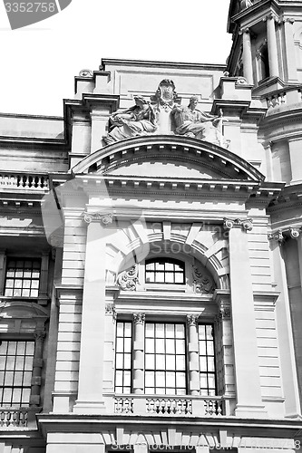 Image of old architecture in england london europe wall and history
