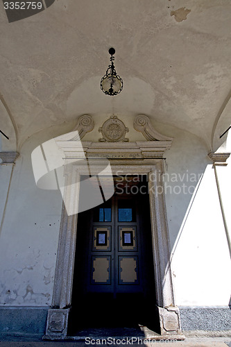 Image of europe  italy  lombardy      in  the milano old   church distort
