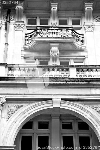 Image of old architecture in england london europe wall and history