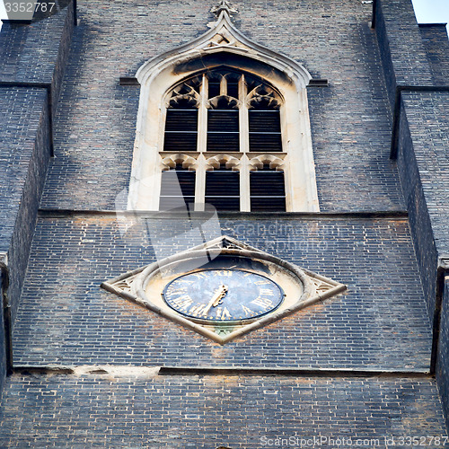 Image of old architecture in england london europe wall and history