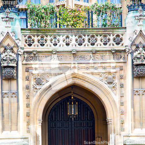 Image of old architecture in england london europe wall and history