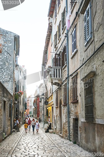 Image of Tourists sightseeing Rovinj