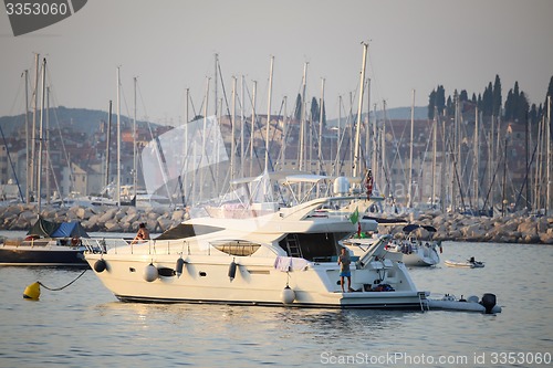 Image of People on yacht at Adriatic coast