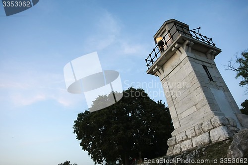 Image of Viewpoint in Rovinj at sunset