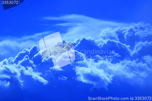 Image of blue cumulus cloud