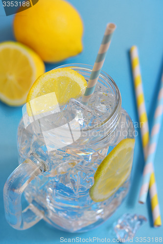 Image of water with lemon