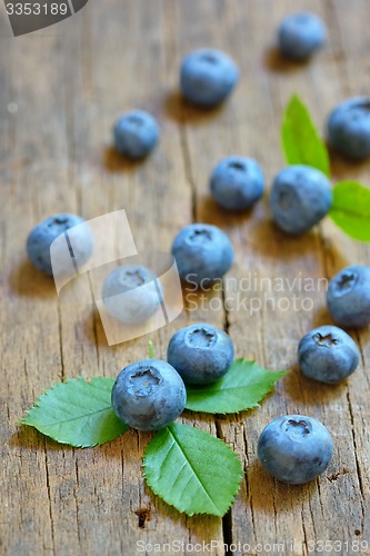 Image of Blueberry on old wood