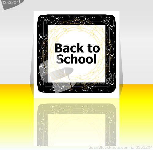 Image of Back to school word, education concept