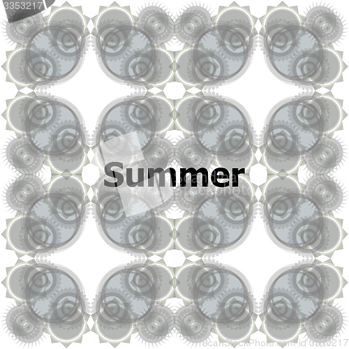 Image of Summer Words on abstract Backgrounds