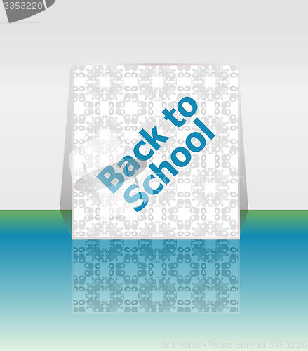 Image of Back to school word, education concept