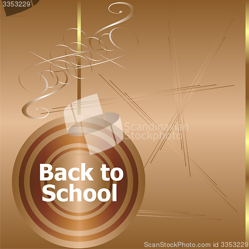 Image of back to school calligraphic designs, retro style elements, typographic and education concept 