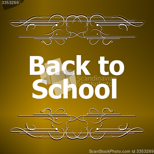 Image of Back to School Calligraphic Designs, Retro Style Elements, Vintage Ornaments
