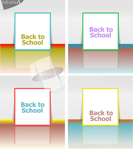 Image of Back to school word, education concept