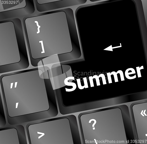 Image of Button SUMMER on computer keyboard