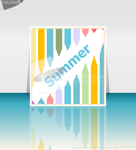 Image of summer poster. summer background. Effects poster, frame. Happy holidays card, Enjoy your summer