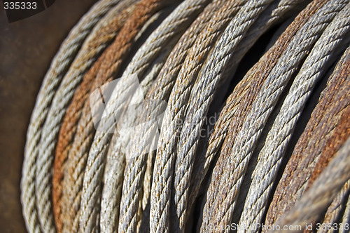 Image of Old steel cable