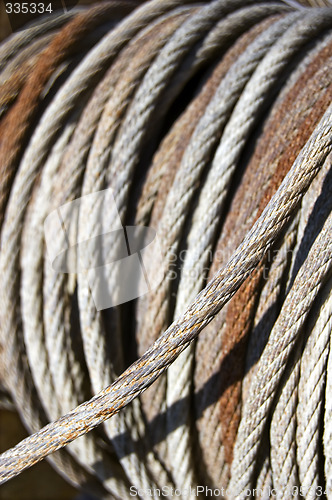 Image of Old steel cable