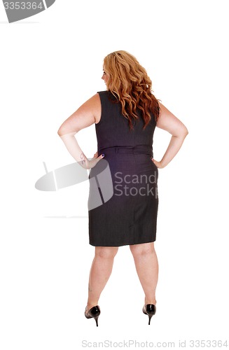 Image of Plus size woman from the back.