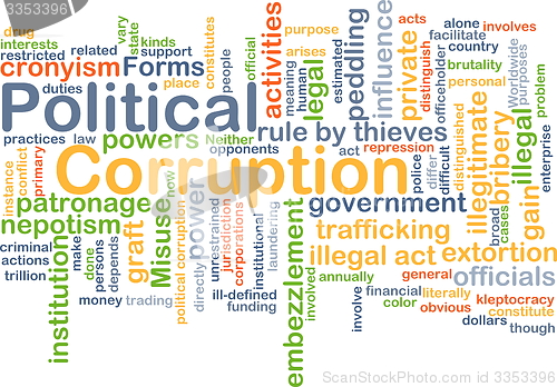 Image of Political corruption background concept
