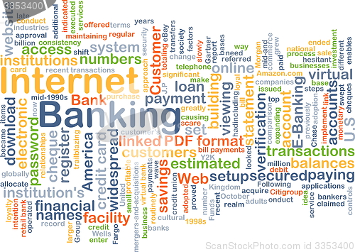 Image of Internet banking background concept